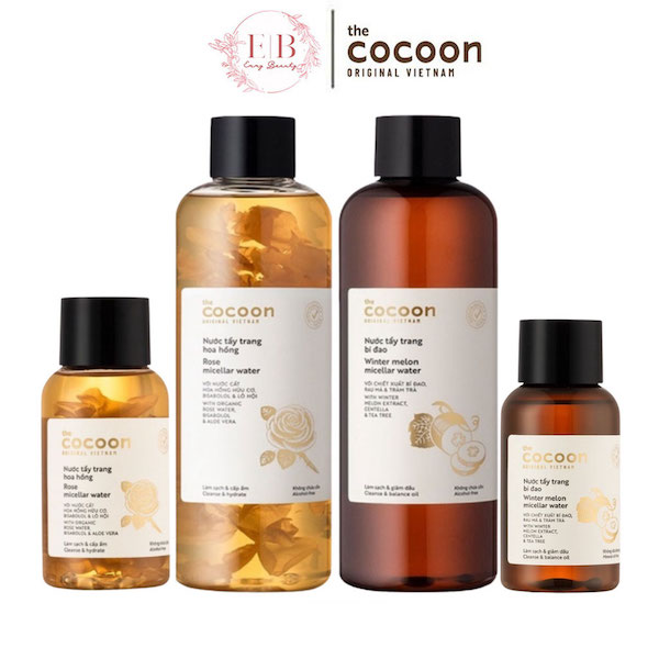 cocoon rose micellar water voi thanh phan tu nhien